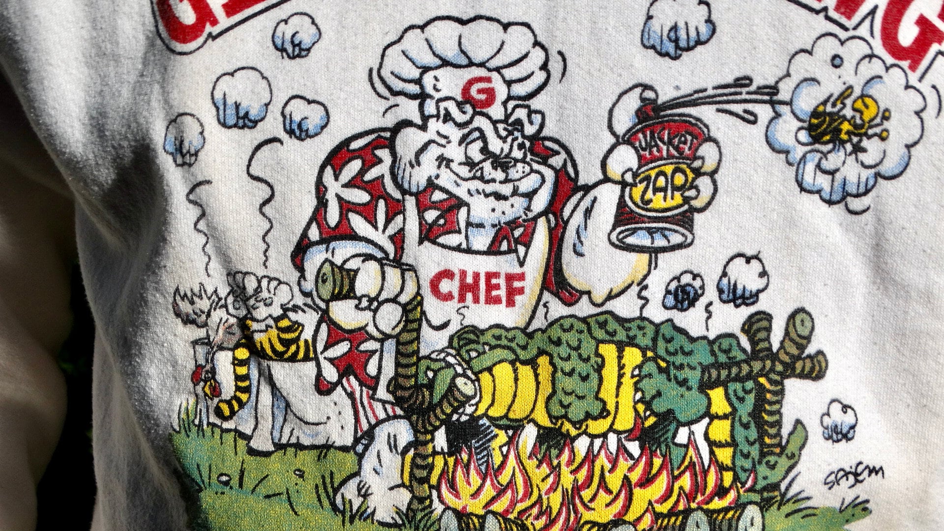 1980s Great Georgia Dawg Cookout Sweatshirt - Jerzees XL (46 