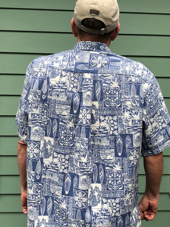 Vintage Hawaii Hawaiian Shirt Men's XL Made in Ha… - image 3