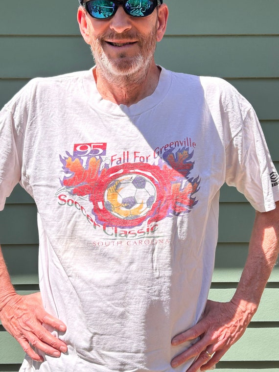 1995 Tshirt Soccer Classic Greenville SC Soccer Vinta… Gem