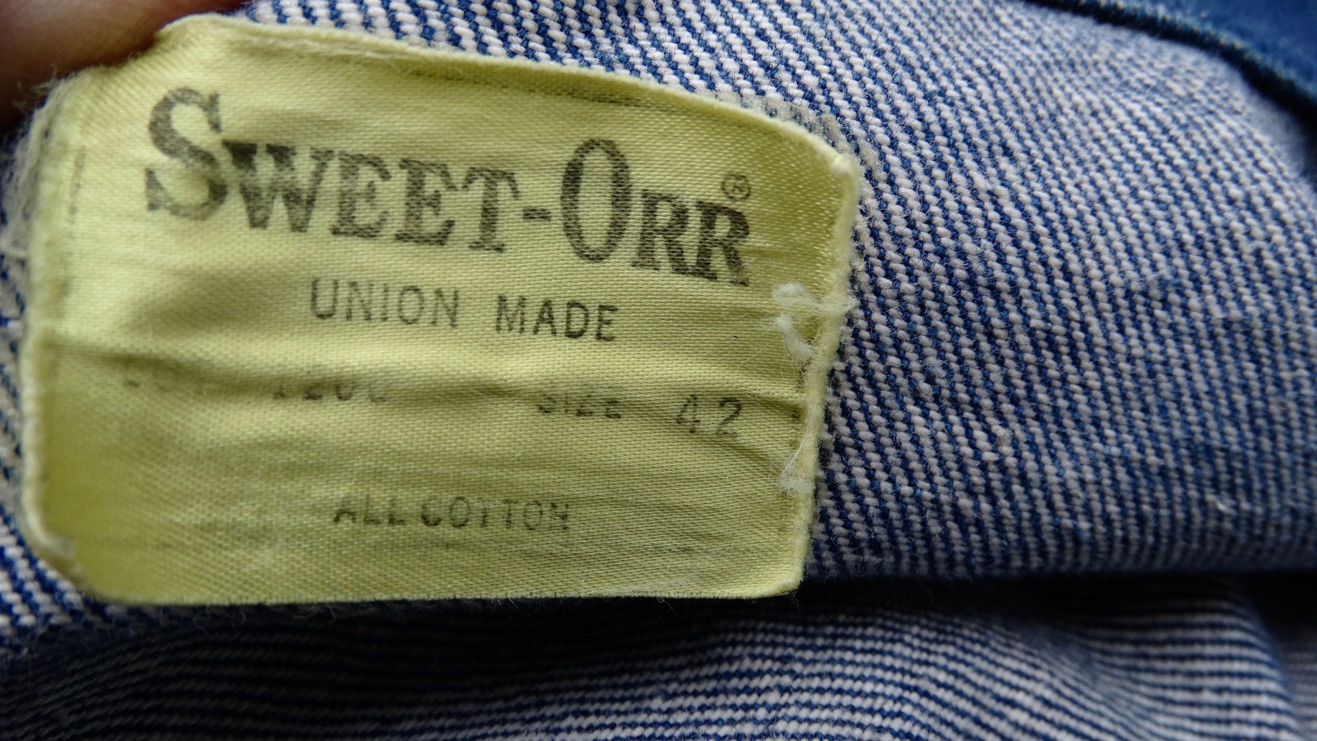 ジャケット・アウター 60s SWEET-ORR vintage denim jacket Vintage Sweet-orr Denim Jacket Union Made Size 42 Jean