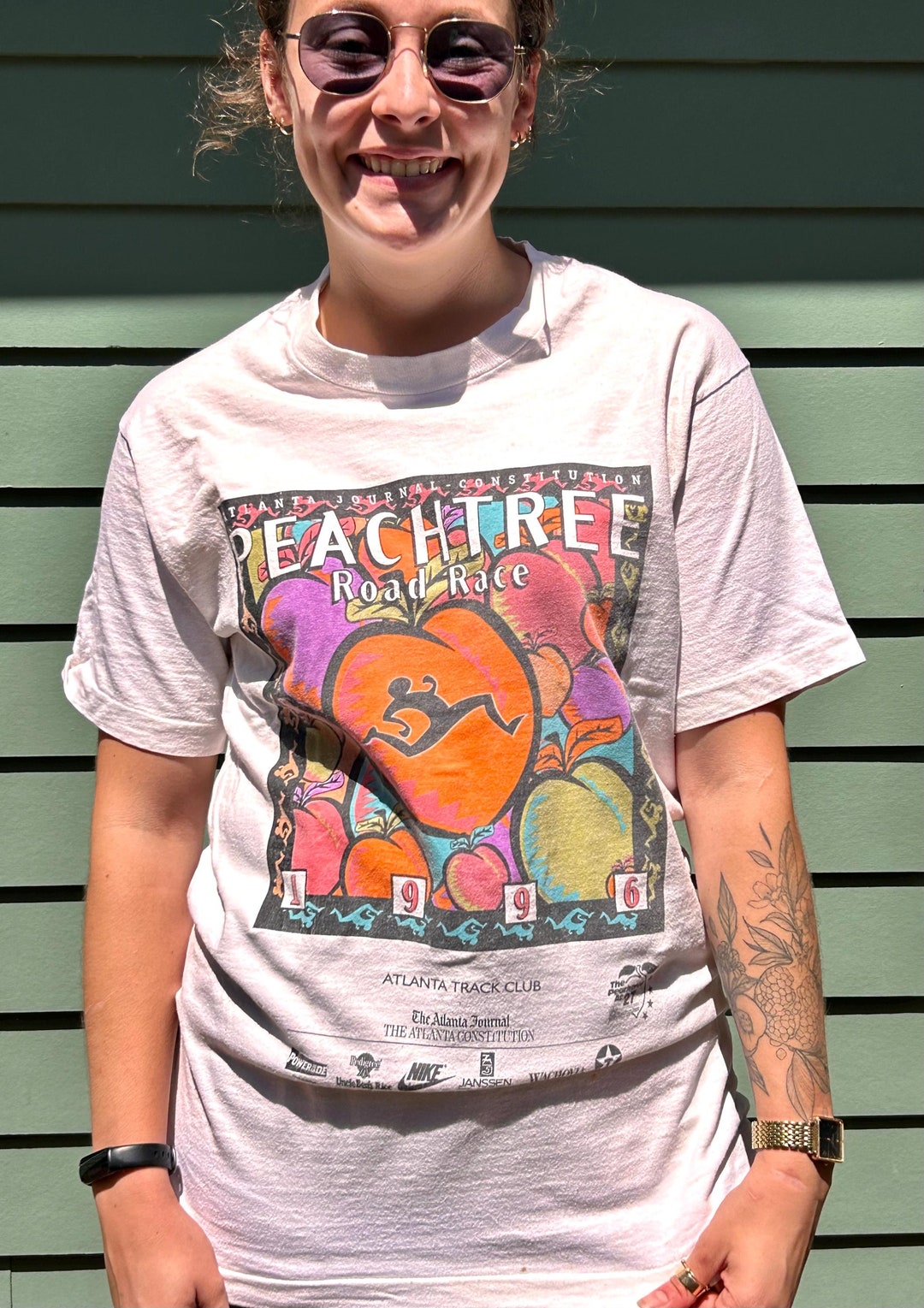 Vintage Peachtree Road Race Tshirt 1996 Size M Official 1996