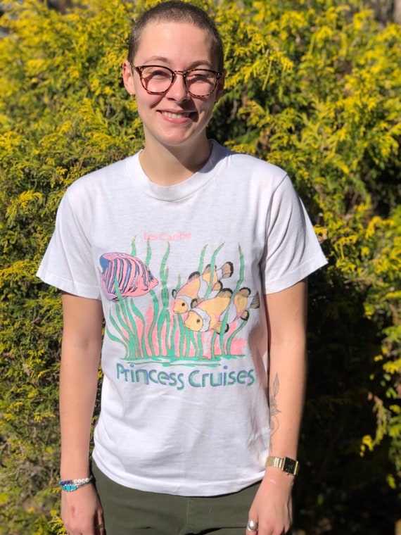 80s Princess Cruises Tshirt - Youth M/Junior S Les