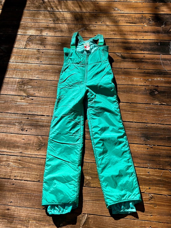 1980s Green Ski Bib Overalls - Emilio d’Italia Wom