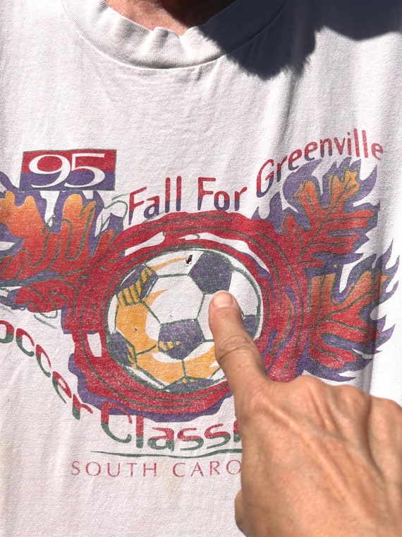 1995 Tshirt Soccer Classic Greenville SC Soccer Vinta… Gem