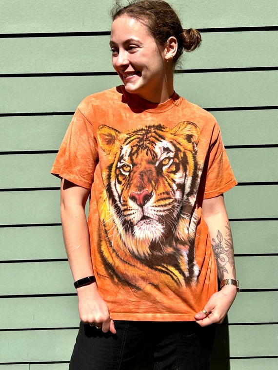 Vintage Tiger Tshirt Size M Tiger Shirt Tiger Face