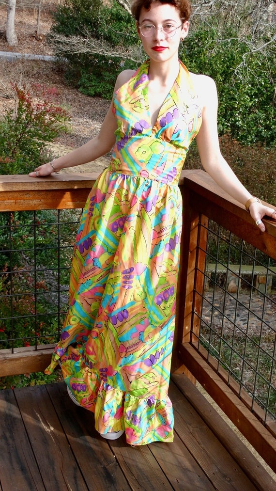 70s maxi dress