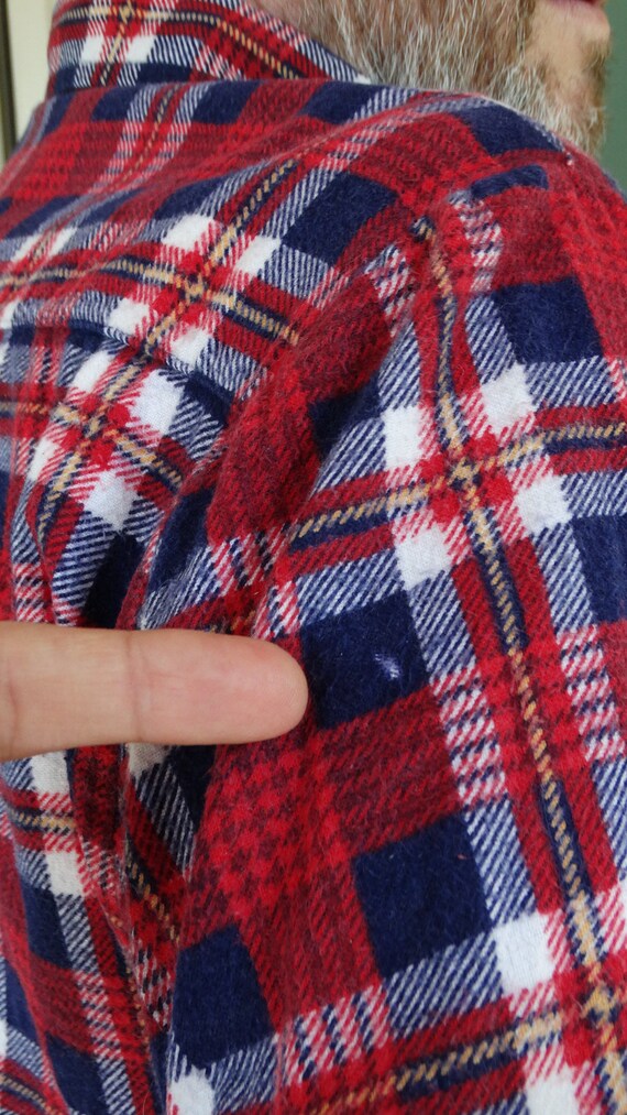 Vintage Saucatuck Plaid Flannel Button Up Grunge … - image 5