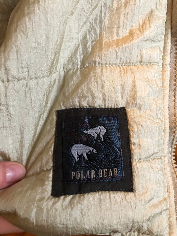 Vintage Polar Bear Winter Wear Quilted Bomber Jac… - image 6