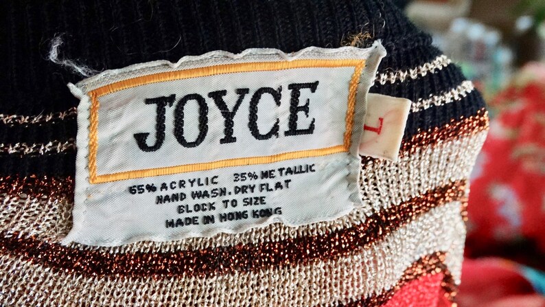 1960s Vintage Joyce Metallic Tunic Size L Glam Cocktail Party 60s Fashion