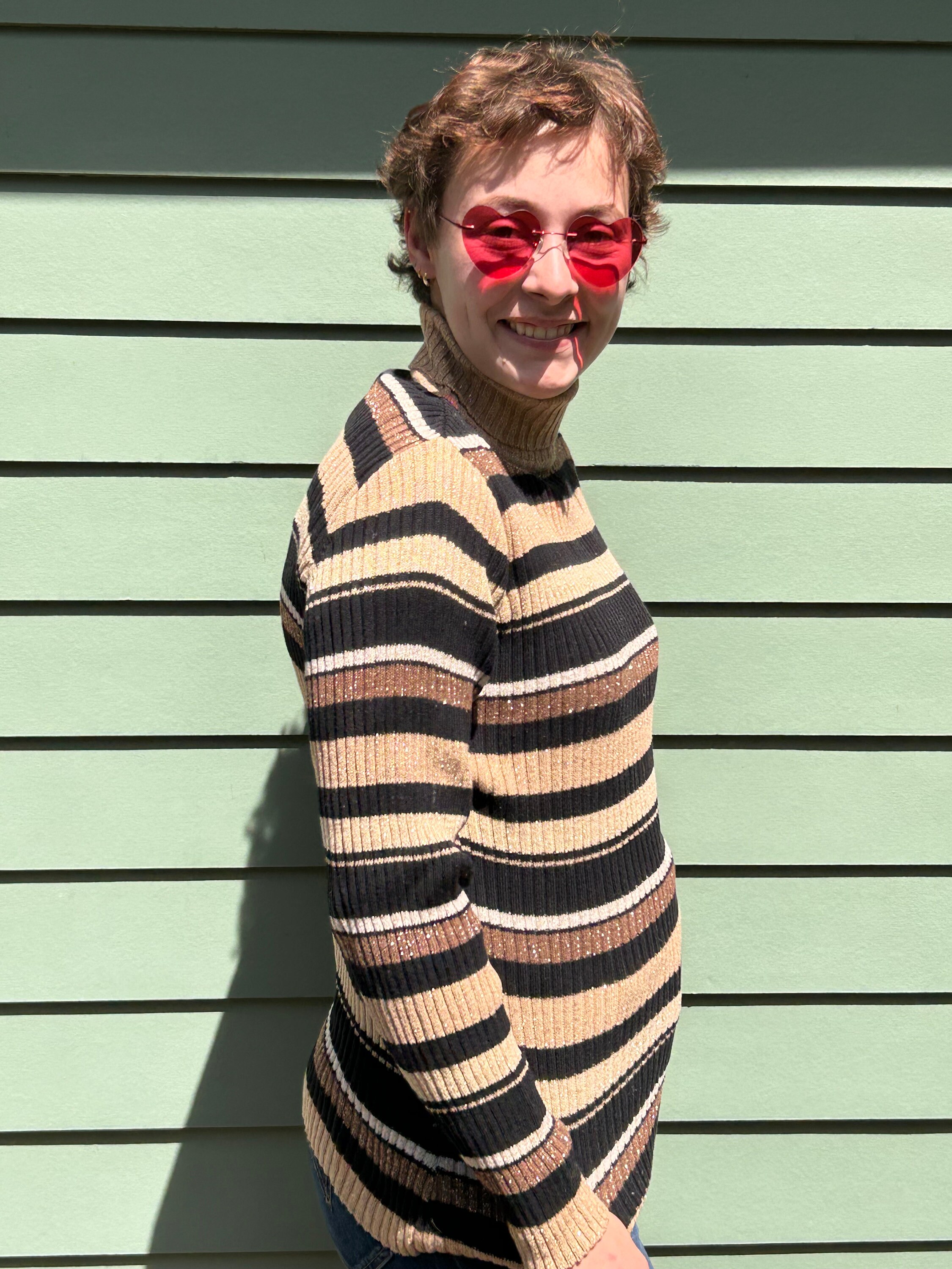 90s Funk Turtleneck In Grey main image 1