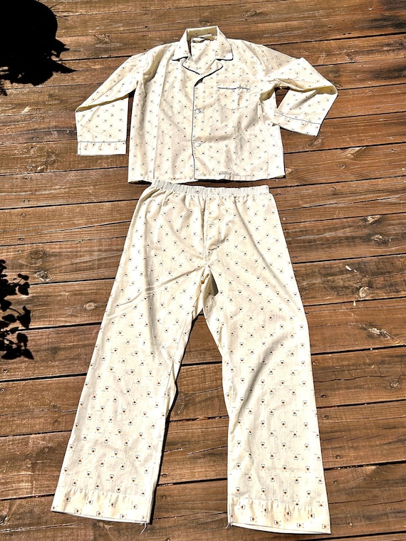 Vintage Mens Pajama Set Columbia Vintage PJs Mens 