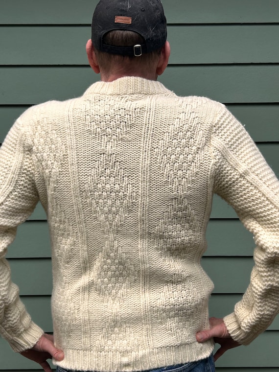 1960s Fishermans Sweater Storey’s Men’s Size L 60s Sw… - Gem