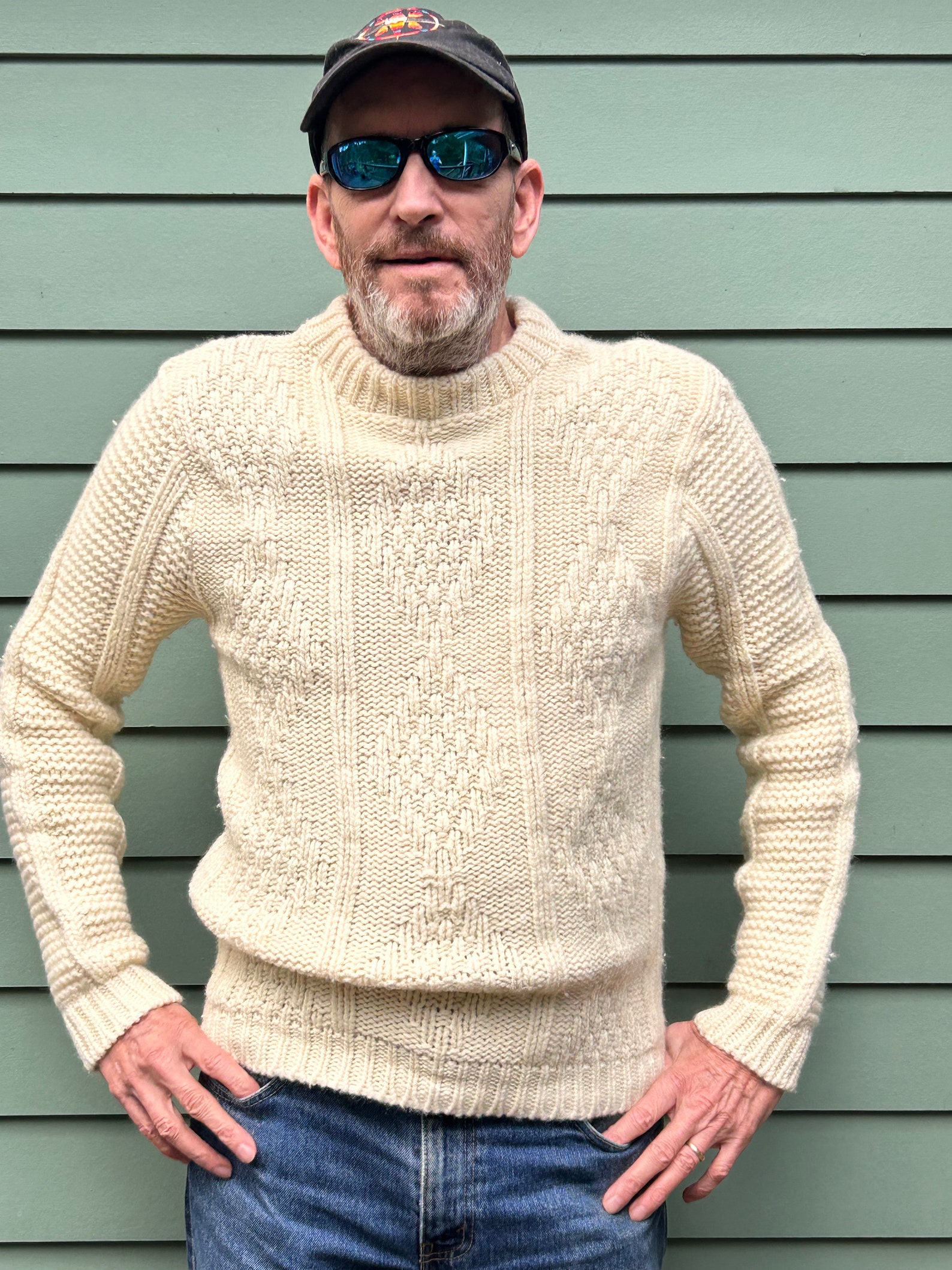 1960s Fishermans Sweater Storeys Mens Size L 60s Sweater Fisherman ...