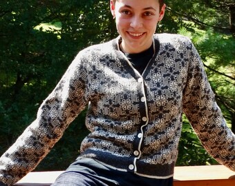 90s Vintage Gap Wool Cardigan Womens Size XS Nordic Ski