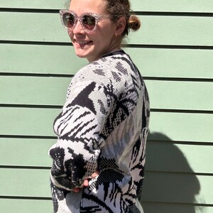 ARIELLE light violet/white sweater