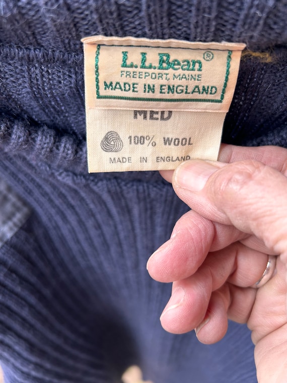 Vintage LL Bean Commando Sweater Made in England … - image 5
