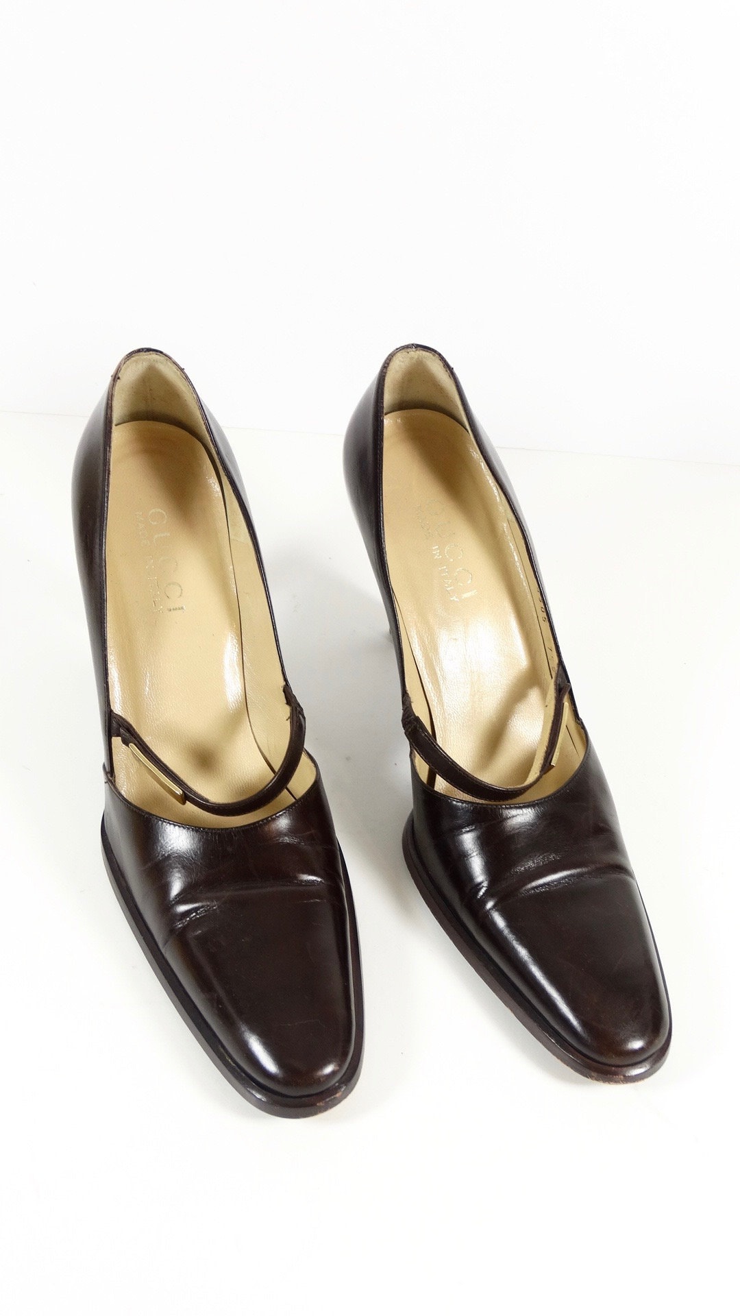 Vintage Gucci Authentic Vintage Leather High Heels, Vintage Italian ...