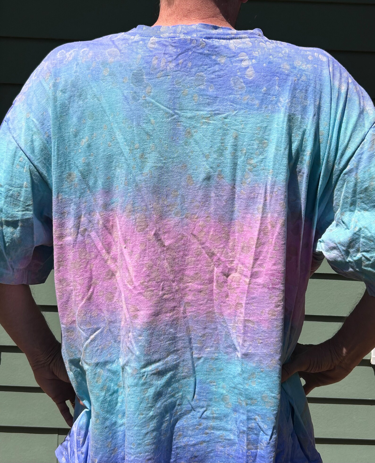 90's Pastel Colored Tie Dye Tee by Delta