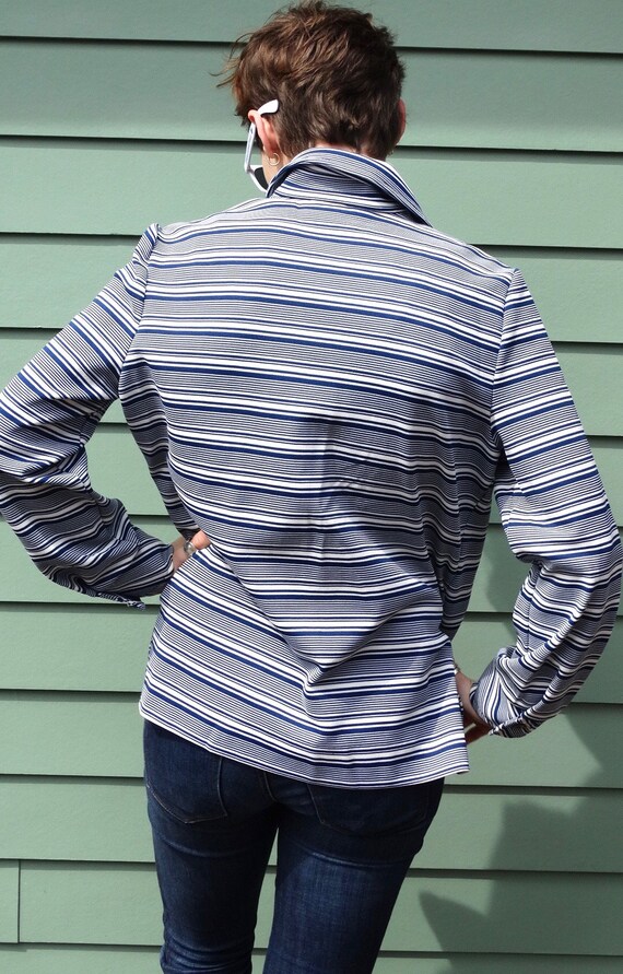 1970s Devon Dacron Polyester Button Up Shirt Jack… - image 5