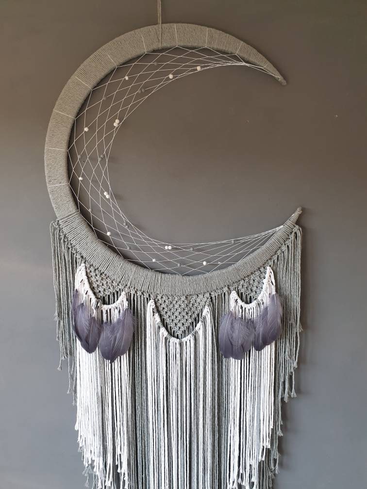 Moon Dreamcatcher Macrame Kit — Lindsey's Craft Studio