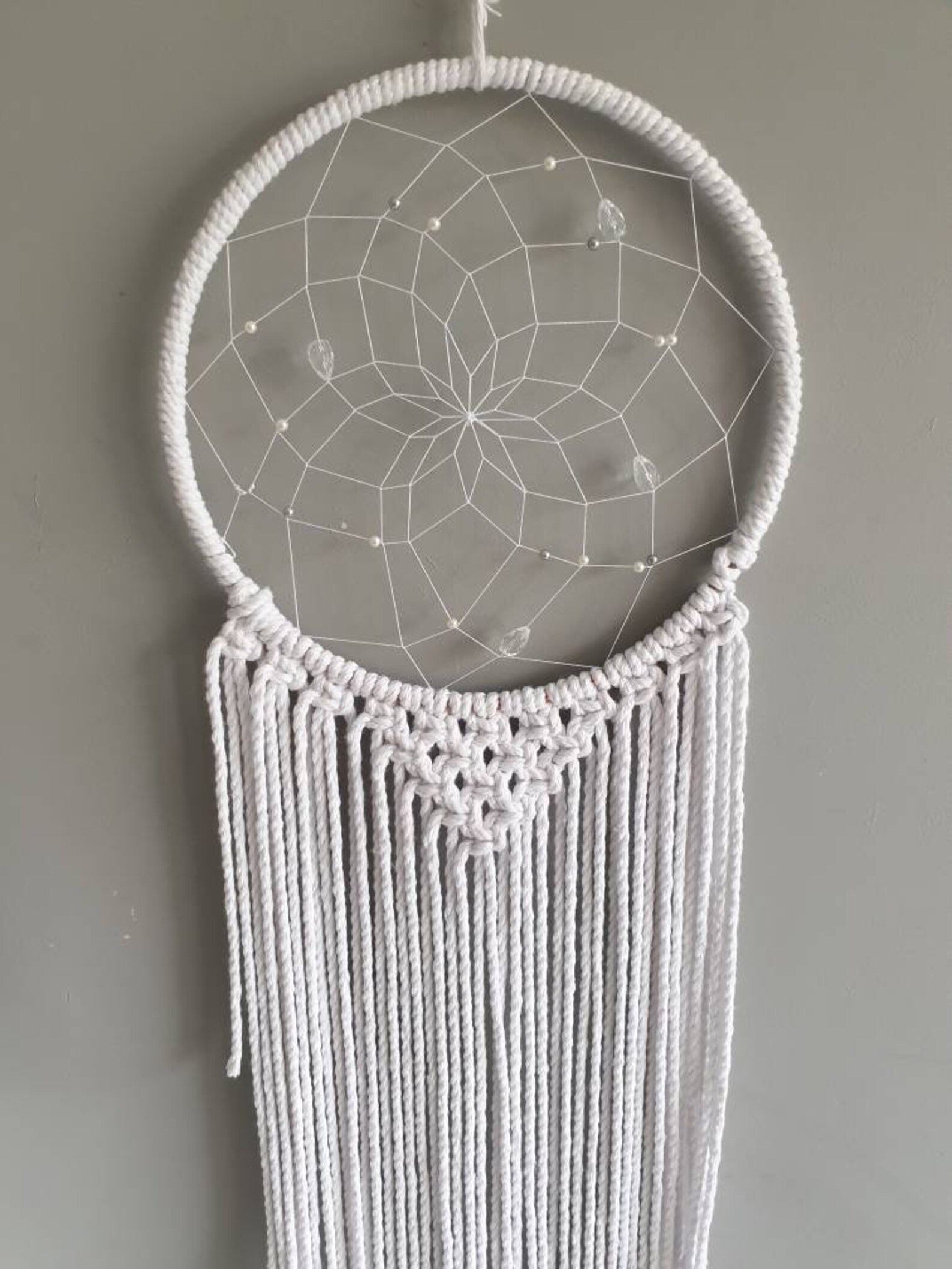 Sparkle White Dream Catcher White Christmas Decor Star - Etsy UK