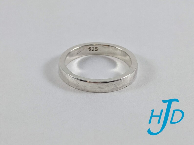 Size 5 Sterling Silver 3mm Wide 8-Gauge Crazy-8 Wedding Promise Marriage Ring Band