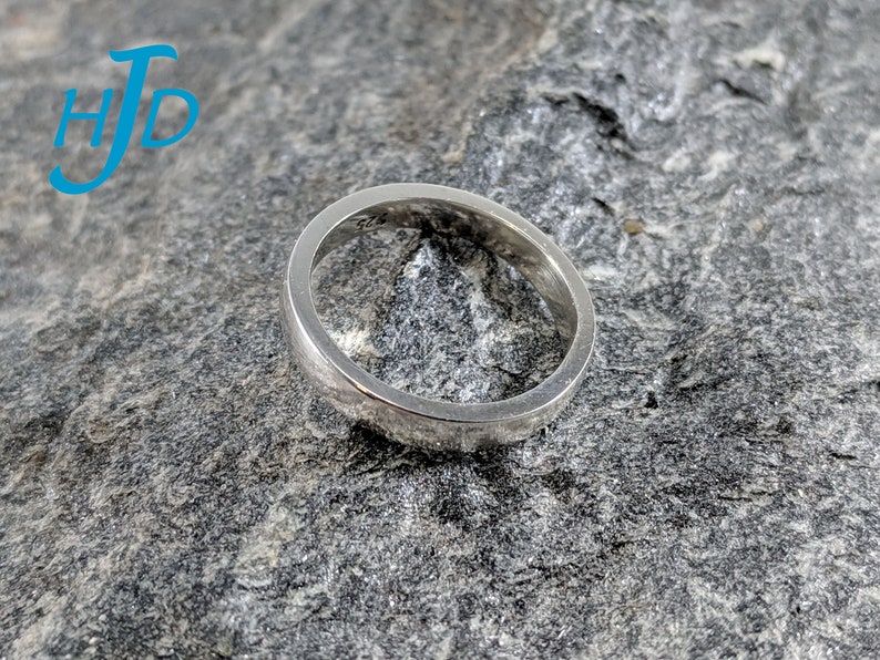 Size 5 Sterling Silver 3mm Wide 8-Gauge Crazy-8 Wedding Promise Marriage Ring Band
