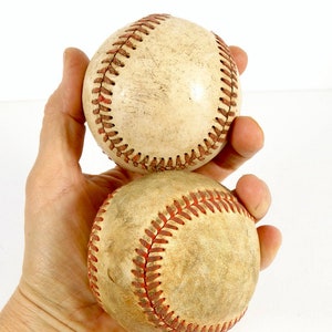 Vintage Leather Baseball - Sold Individually - Baseball Collection Vintage Sports Decor Memorabilia Baseball Lover Decor Old Children's Toy