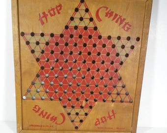 antique chinese checkers board