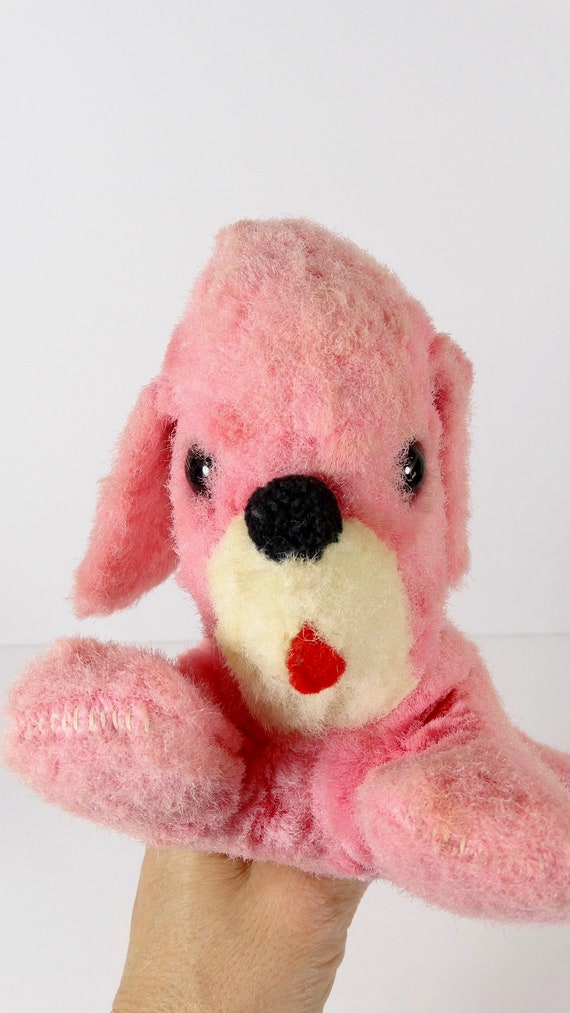 pink dog stuffed animal