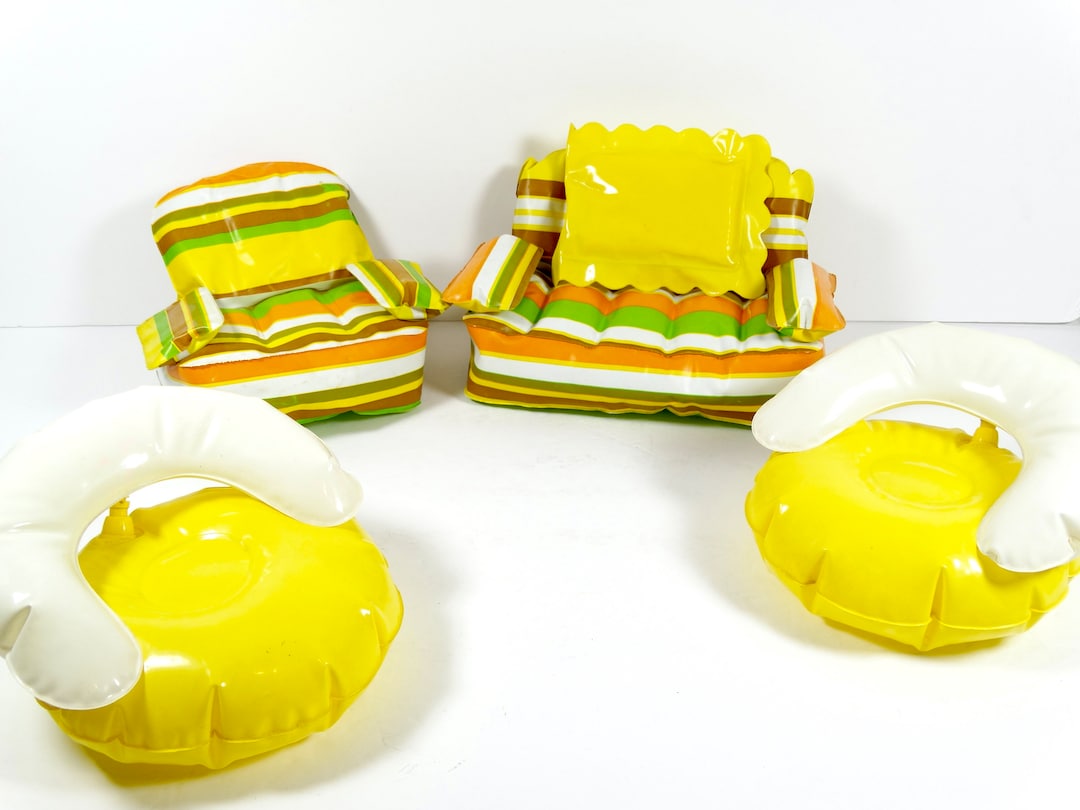 1976 Puff N Play Barbie Furniture Inflatable Fashion Doll Furniture 5