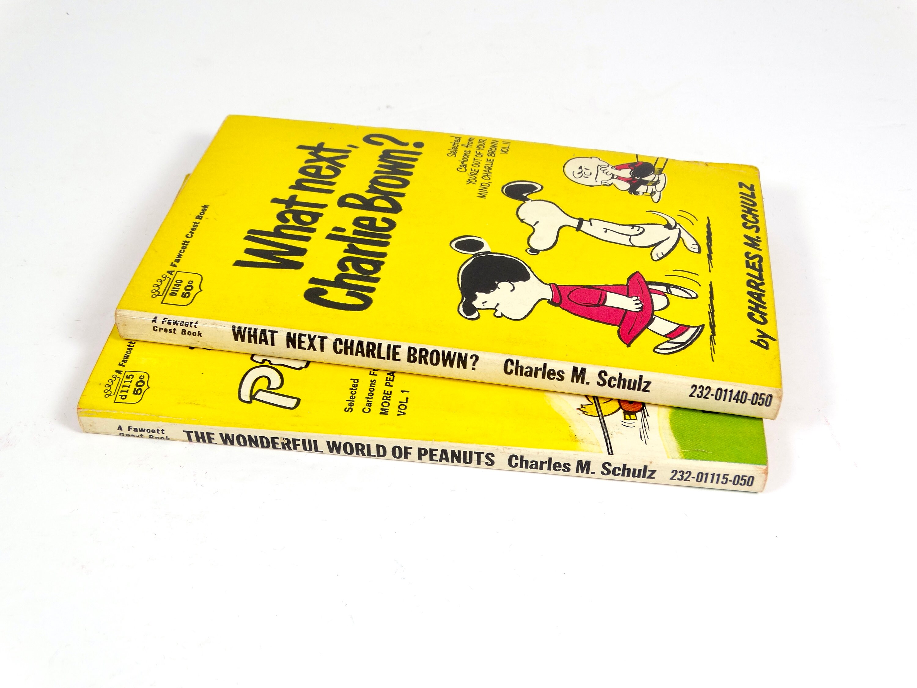 1969 Charlie Brown Paperbacks - Set of 2 Classic 60s Peanuts