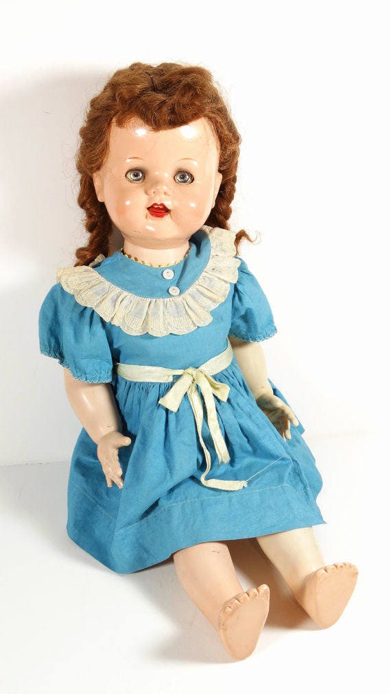 50s Saucy Walker Vintage 1950s Ideal Doll Midcentury Large Etsy