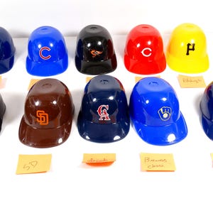 1990s  Laich Mini Baseball Helmets - Dairy Queen Promo Mini Batting Helmets MLB Toy Helmets - Sold Individually