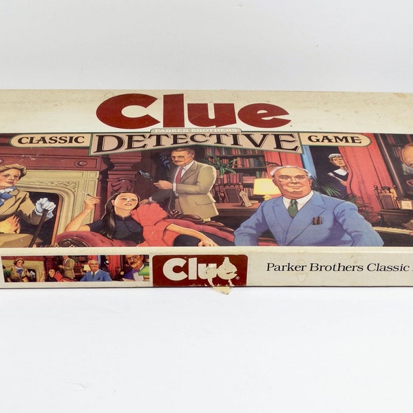 1986 Clue Game COMPLETE Classic Detective Game Parker Brothers 1980s Game Classic Game Family Game Night