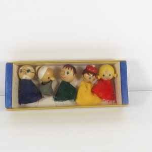 Vintage Creative Playthings Finger Puppets Puppet Family Classic Toys For Kids