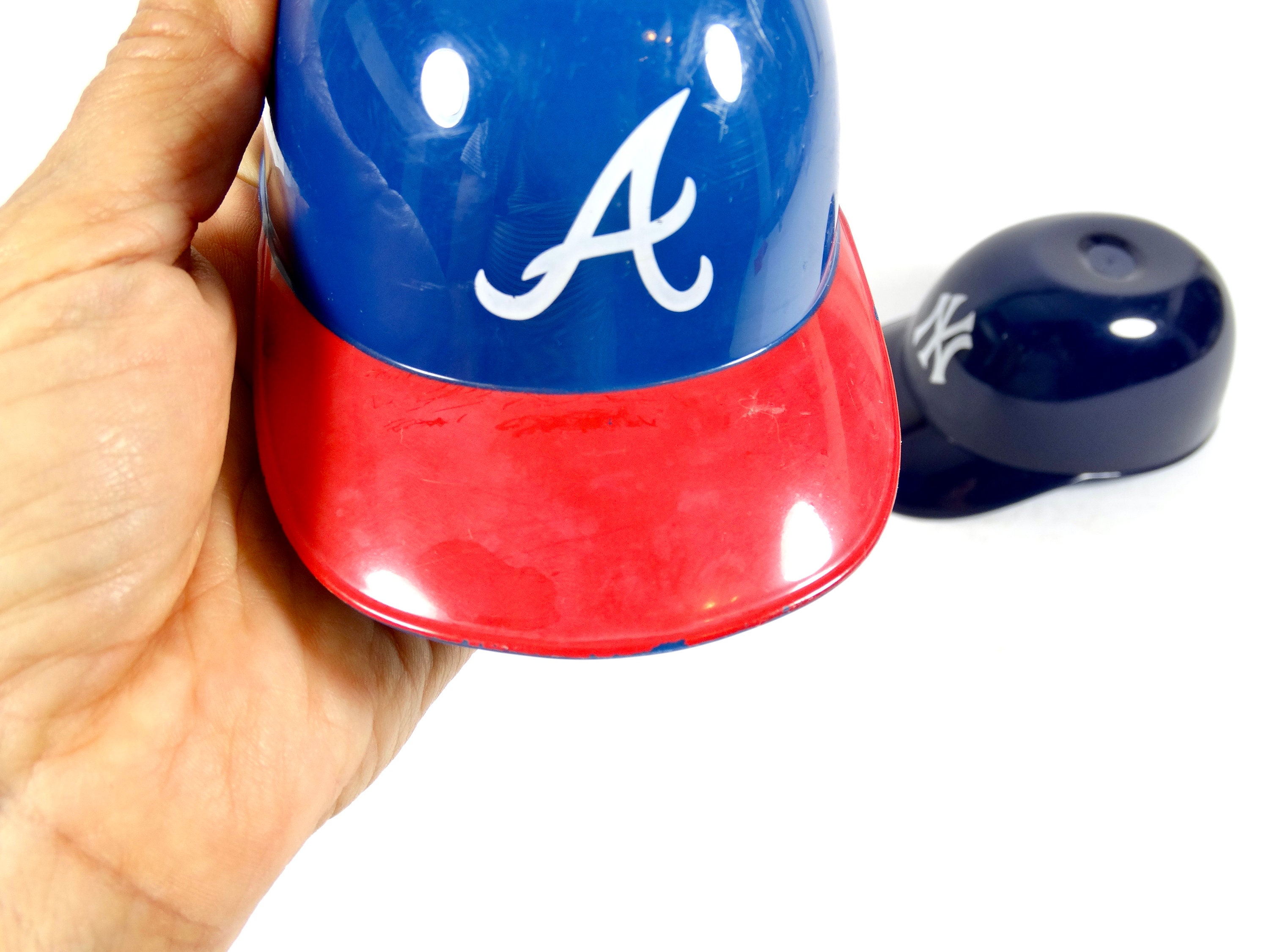 Y2K Fotoball Mini Baseball Helmets Atlanta Braves New York Yankees