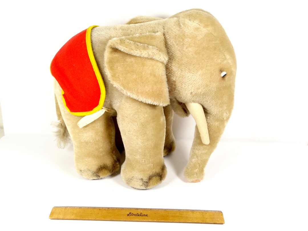 RARE Vintage Steiff Elephant 13” Steiff Jumbo Steiff Circus