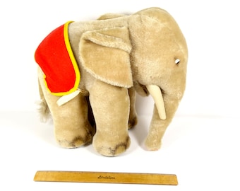 RARE Vintage Steiff Elephant 13” Steiff Jumbo Steiff Circus
