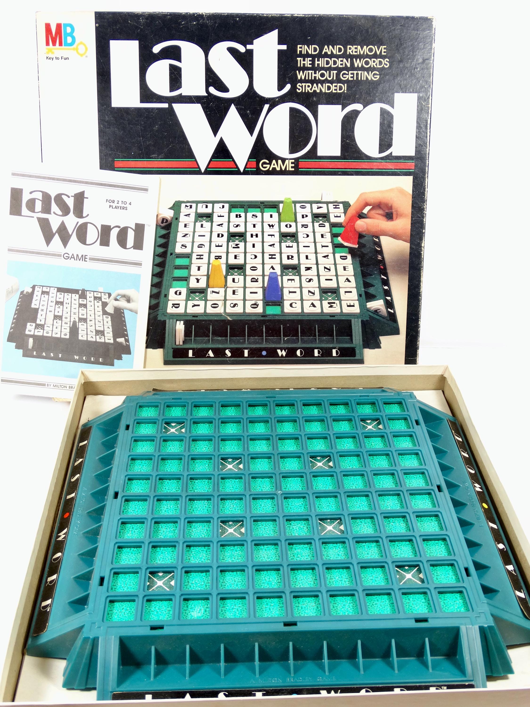Vintage Last Word Game COMPLETE 1985 Milton Bradley Hidden