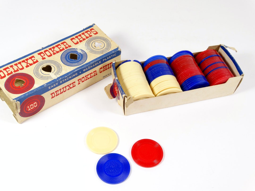 Vintage Poker Chips Deluxe Poker Chips 60s Poker Chips 70s Poker Chips