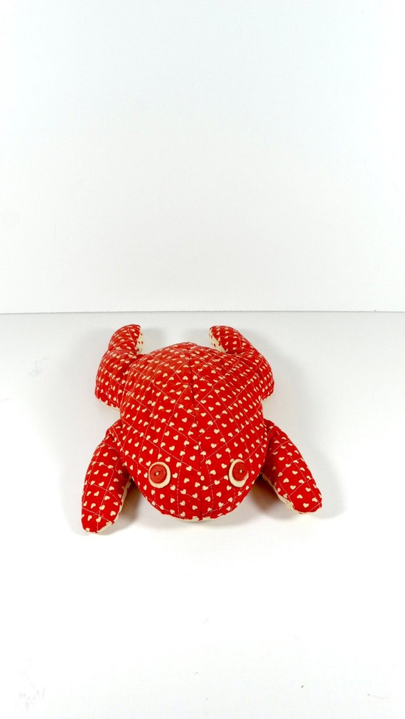 large stuffed frog