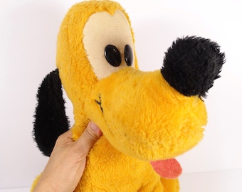 1960s Plush Pluto Walt Disney Characters Pluto California Stuffed Toys 1960s Disney Stuffed Pluto