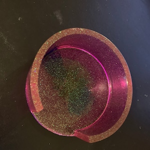 Pinkish Purple Resin Coaster Set