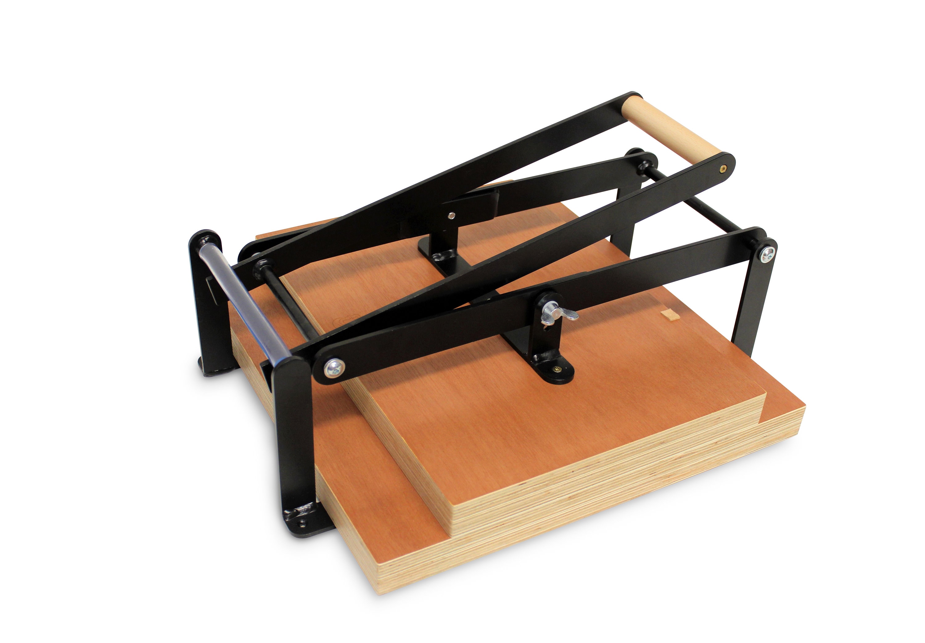 Extra wide A3 size hand relief press (lino press), lino cut press, heavy duty, steel. color: mattblack