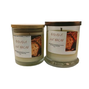 Banana Nut Bread Candles, Soy Candles, Banana candles nut bread candles, dessert candles, fun candles, food candles, soy candles, candles
