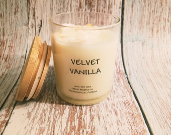 Velvet Vanilla Soy Candles,  vanilla Candles, Soy candles, Candles, spring candles, valentine candles, scented candles