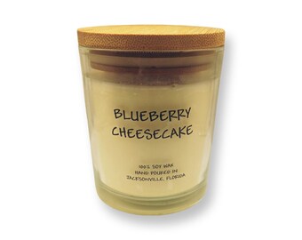 Blueberry Cheesecake soy candles,  Soy candles, candles,  scented soy candles,  natural candles,  dessert candles