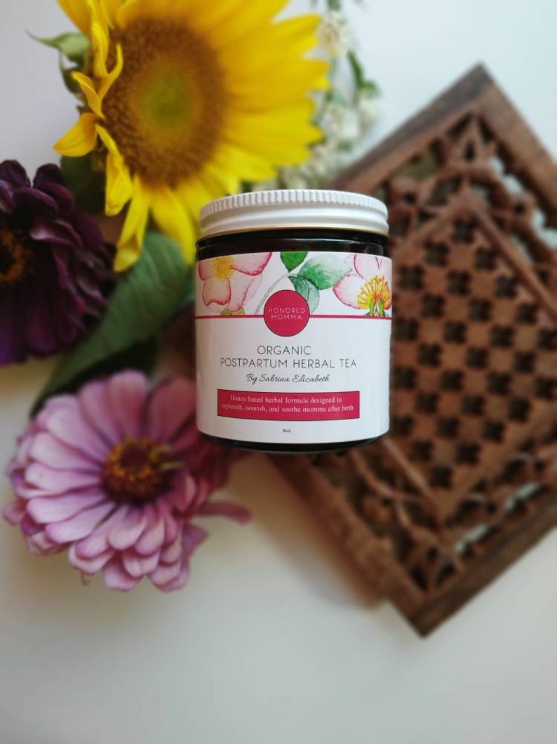 Postpartum Herbal Tea Breastfeeding Tea Home Birth Natural Etsy