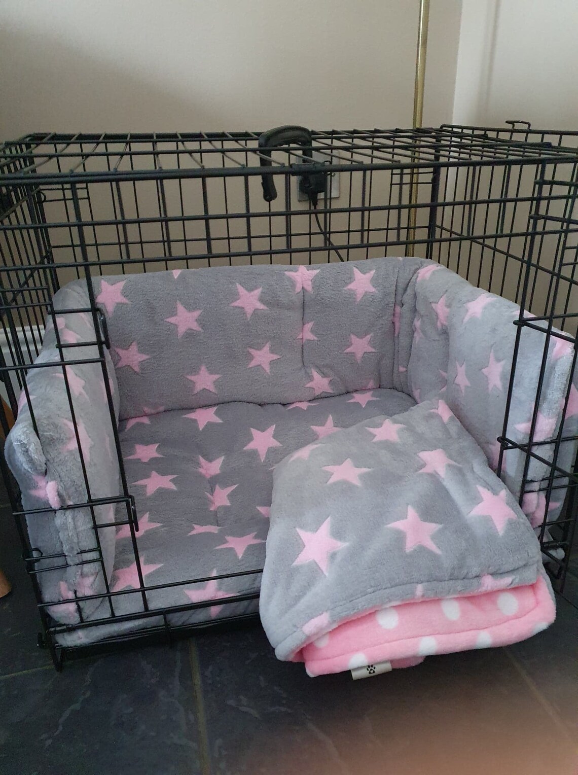 Dog crate bumper bedding set 30 crate Etsy